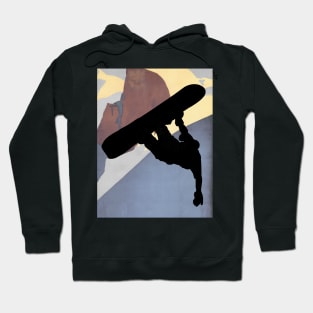 Snowboarding dude, evening light Hoodie